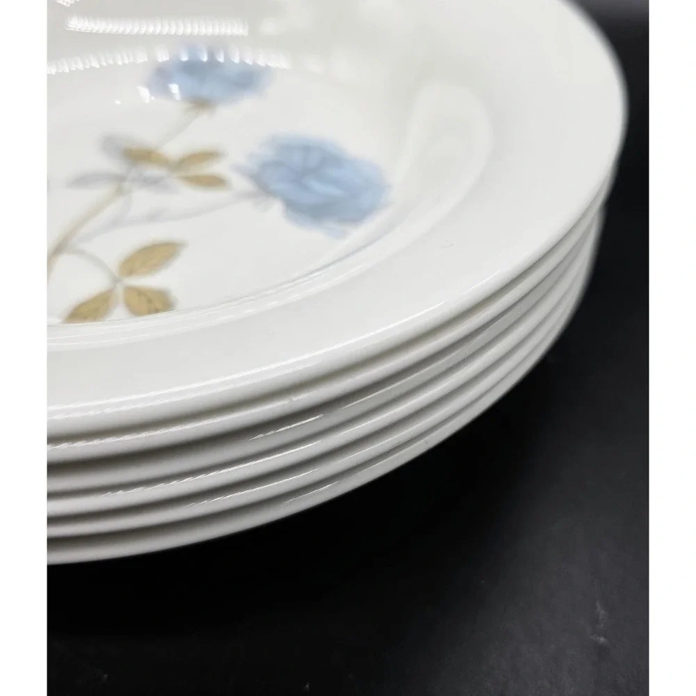 Set/6 Wedgwood Ice Rose 7.75